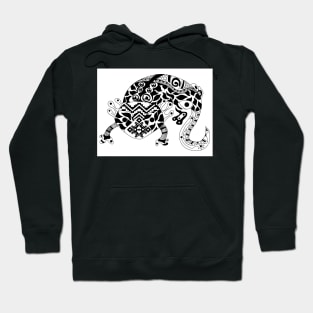 ajolote in xochimilco art, the axolotl zentangle art Hoodie